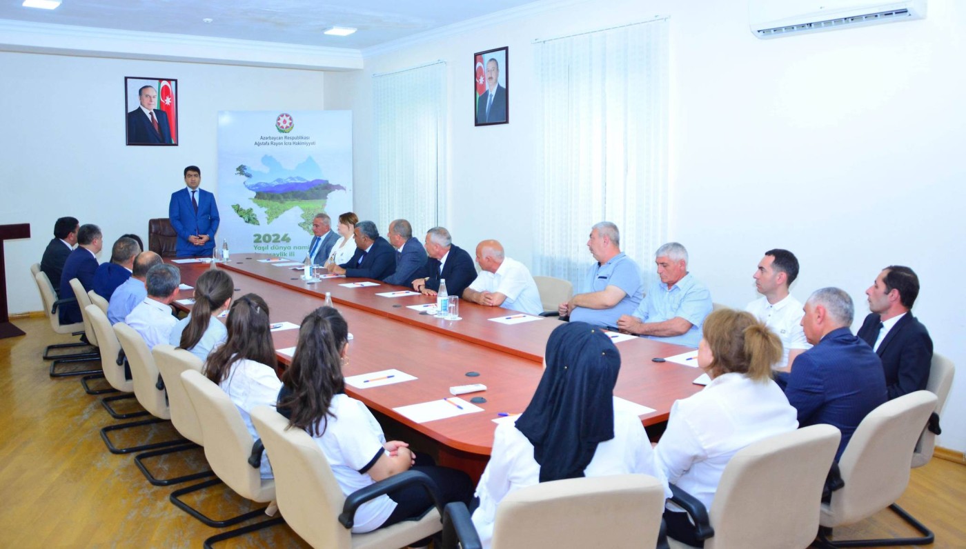 Ağstafada “Birlikdə yaşıl və sağlam gələcəyə doğru” mövzusunda dəyirmi masa keçirildi - FOTOLAR